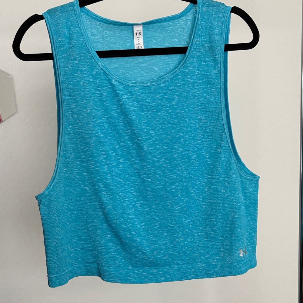 Under Armour Teal Sleeveless Muscle Tee